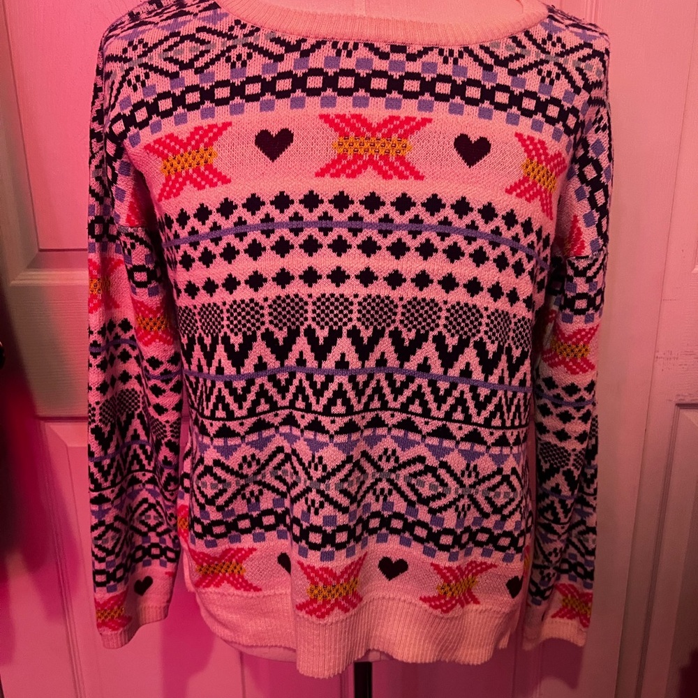 Maison Jules Multicolor Patterned Sweater